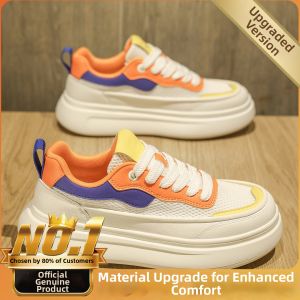 CVPAJ | Summer Breathable Casual Sports Shoes Thick Sole White
