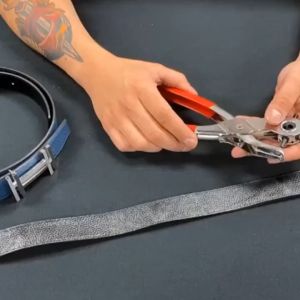 Tang Pembolong Pelubang Sabuk Gesper Ikat Pinggang Tas Kulit Strap Jam Tangan Hole Puncher Plier 9 Inch