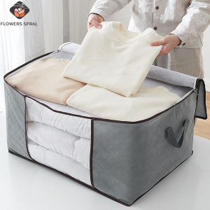 1/3PC Large Capacity Clothing Storage Bag With Foldable And Visible Window Used For Organizing Clothes In The Bedroom Wardrobe