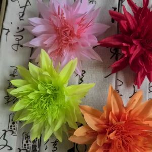 Cúc Râu Đầu Bông Hoa Lụa Trang Trí Giỏ Set Quà Tết 14cm