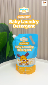 Moose Gear Baby Laundry Liquid Detergent 4PACKS 1000ml (Powder Scent) Hypoallergenic Antibacterial
