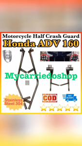 Motorcycle Stainless Steel 304 Half Crash Guard Pair For Honda ADV 160 Good Quality Made In Thailand