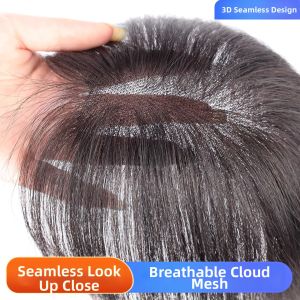 YANQUE | Puffy Volume Conceal White Hair Topper Thin Natural Invisable Hair Piece