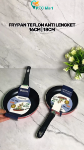 Teflon Anti Lengket Teflon Frypan MINI TERLARIS Teflon Goreng Teflon Masak Anti Lengket KTCmart Wajan Anti lengket
