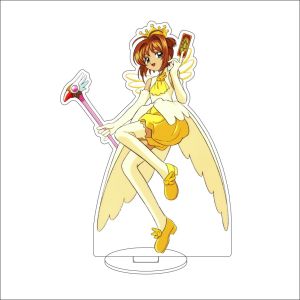 Bandai | Anime Cardcaptor Sakura Acrylic Hình Đứng 16CM Lý Tiểu Lang Kinomoto Sakura Daidouji Tomoyo Cerberus Cosplay Vật Trang Trí Quà Tặng