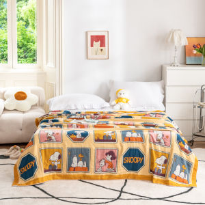 Pure Cotton Four-Layer Towel Blanket Summer Cartoon A-Class Maternity Single Double 150X200 Skin-friendly Blanket