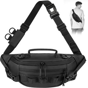Fishing Waist Pack Fishing Tackle Bag Waterproof Fanny Pack for Women & Men Portable Sling Bag Thickened Storage Waist Bag