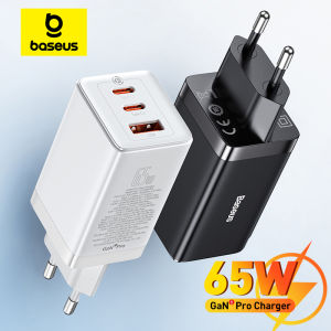BASEUS | Baseus 65W GaN Charger Quick Charge Type C PD QC Charger USB Charger Portable Fast Charger For Laptop iPhone 17 16 15 14 13 Pro