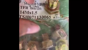 น๊อตถ่ายน้ำมันเครื่อง ISUZU TFR D-MAX อีซูซุ มังกร ดีแม็ก น็อตก้นแคร้ง น๊อตอ่างเครื่อง 14(1.5)/BIK