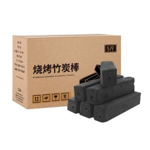 Outdoor BBQ Mechanized Bamboo Charcoal No Smoke Medium High Temperature Long Burning Household Barbecue Coal Eco-Friendly