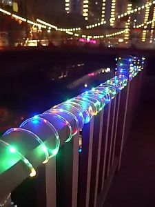 10 Meters Solar Rainbow Tube Copper Wire Lights Waterproof Outdoor Light Christmas Decoration lighting Night String Lamp