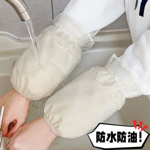 Tay Áo Bảo Vệ Chống Dầu Chống Thấm Nước Cho Phụ Nữ Nhà Bếp 2025 Tay Áo Lông Vũ Mùa Đông Chống Bụi Mới Tay Áo Bảo Vệ