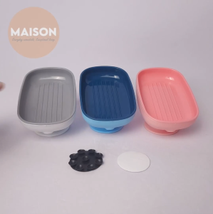 [SG STOCK] Soap Box Drain Soap Holder Water-Draining Soap Dish Box Storage Sponge Holder Bathroom Storage Tray