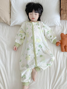 Summer Baby Long Sleeve Thin Cotton Bamboo Fabric Onesie Sleepwear Children Anti-Kick Sleeping Bag for Infants And Toddlers