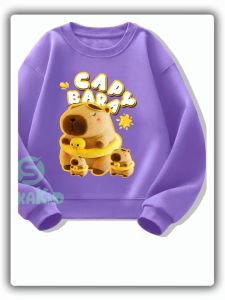 Áo Sweater cho bé trai va bé gái in hình capybara vịt từ 6kg-32kgATD02