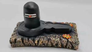 Divine Lord Shiva Lingam Black Mahadev Statue for Positive Energy and Vastu – Decorative Spiritual Figurine for Daily Prayer Meditative Altar or Housewarming Gift
