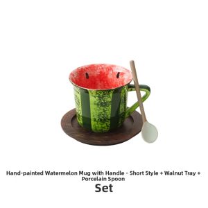 YOGEHOME | Handpainted Watermelon Coffee Cup