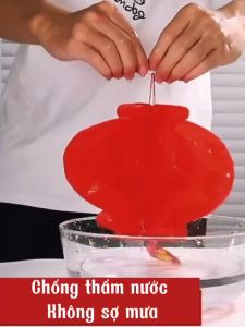 Bộ 10 Đèn Lồng Đỏ Mini Treo Lễ Tết Đèn Lồng Nilon Chống Nước -BeloveShop