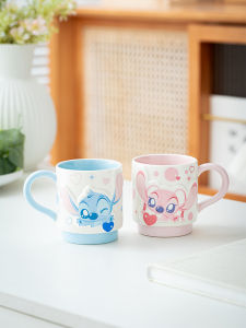 Disney Ceramic Mugs Couple Cups Birthday Gifts for Bé Gáis Pair Home Use Water Cups Cartoon Design Universal Ceramic Mugs
