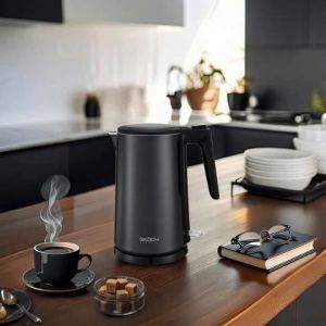 Ấm siêu tốc GKÖCH 1800W màu đen Bình đun nước nóng cao cấp sang trọng nội địa Đức GermanySNT