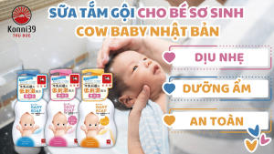 SỮA TẮM GỘI CHO BÉ SƠ SINH COW BABY NHẬT BẢN (CHAI 400ML)