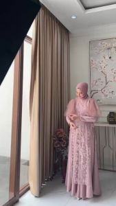 BISA COD - BEST SELLER NEW LADY DRESS BAHAN SILK+TULLEPOLOS BUSUI FRIENDLY DRESS SUPER MEWAH KONDANGAN DRESS PESTA DRESS WISUDA DRESS SERAGAMAN KELUARGA BRIDESMAID