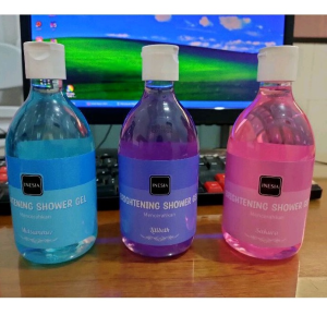 Inesia Brightening Whitening Shower Gel Body Wash 300ml - Sabun Mandi Cair