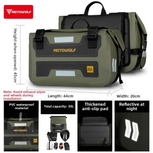 Motowolf | Waterproof Motorcycle Tail Bag