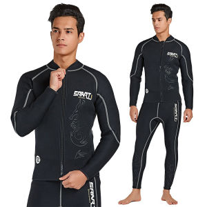 Export Thickened 3mm Men Separates Long Sleeves Diving Clothes Warm Snorkeling Suit Cold-Proof Heattech Swimming Winter Wet Clothes