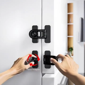 JS SHOP 1PCS Child Safety Lock Refrigerator Lock adhesive Cabinet drawer lock Multifunctional Easy To Install