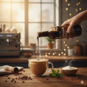 Allegro Chocolate Syrup | Premium Cafe Syrup for Coffee Milk Tea Mocha & Desserts 750ml