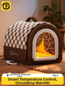 7o | Giường Chó Có Lồng Sưởi ấm Toàn Năm