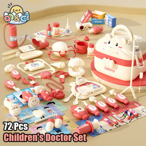 Kids Doctor Set 37-72PCS Pretend Play Hospital Kits Medical Tool Bag Dentist Nurse Games Childrens toys for Girls Gifts
