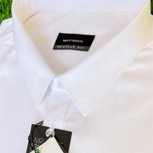 White Mens Elastic Ice Silk Shirt Business Slim Fit Long Sleeve Bamboo Fiber Short Sleeve Cool Spring Summer No Ironing Required