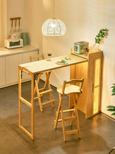 ZHUTING | Japanese Style Solid Wood Folding Expandable Multi-function Dining Table