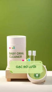 Que Gạc Rơ Lưỡi Cho Bé Sơ Sinh MOAZ ECO Chất Liệu Cotton và Polyeste Cao Cấp Hộp 30 Que Tiện Dụng