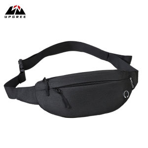 UPGREE Sport Waist Pack Cross Body Bag Pouch Bag Casual Men Chest Bag Men Fashion Shoulder Bag Waist Belt Bag Waterproof Oxford Cloth with Headphone Hole for Travel Outdoor