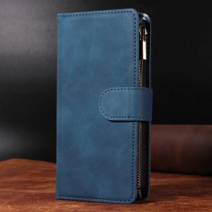 Leather Flip Case For Samsung Galaxy S24 Ultra S23 FE Plus A16 A06 A15 A25 A35 A55 A05S A14 A24 A34 A54 A04S Card Wallet Cover