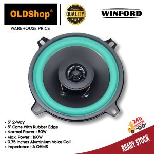 Car Audio Speaker 5" 2 Way Subwoofer Speaker Full Range Speaker 160W WF-CX502 Sold per pc