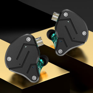 KZ-ZSN เทคโนโลยีไฮบริดหูฟังแบบเสียบอินเอียร์1DD + 1BA มีความสะดวกสบายในการสวมใส่ตัดเสียงรบกวนหูฟังแบบมีสาย