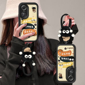 Honor Play 70 plus Silicone Phone Case Womens Style Full Cover Anti-Fall Creative Stand Lanyard Compatible with 60 plus 50 40 Models