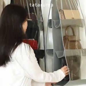 Organizer Gantung Penyimpanan Tas 2 Sisi Multi Lapis Anti Debu TATARUMA KICHI
