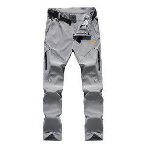 Summer Men Outdoor Hiking Camping Pants Elasticity Quick Dry Ultra-light UV Proof work  Climbing Travel Sports Trousers