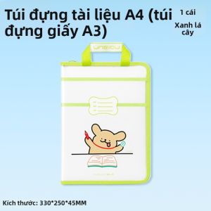 deli | Túi Đựng Có Dây Kéo Dung Lượng Lớn Cho Tài Liệu A4 Và Sách Giáo Khoa Chống Nước