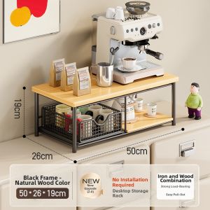 Desk Multi-functional Retractable Display Shelf Printer Stand