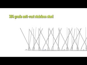 หนามกันนกฐานสแตนเลส อุปกรณ์กันนก [1PCS/5PCS/10PCS] ฐานยาว 50 ซม ก้านหหนาม 48 ก้าน หนามไล่นก หนามกันนก ไล่นกพิราบ ป้องกันนก หนามกันนกพิราบ วัสดุกันนก ไล่นกพิราบ ฐานสแตนเลส สำหรับ บ้าน คอนโด อาคาร