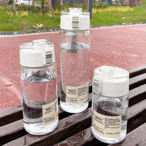 ZEO 350/550ML Simplicity Water Bottle With Filter Transparent Plastic Portable Leak Proof Drink Cup