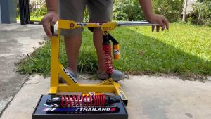 โช๊ค OKD รุ่น NEW THOY STORY ยาว 350 mm. แกน 12 mm. ใส่เวฟได้ทุกรุ่น