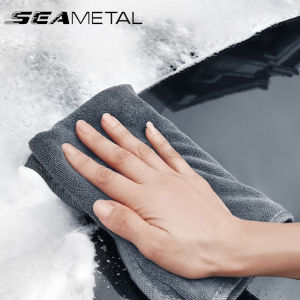 SEAMETAL Car Washing Towel 450GSM Grey Microfiber Towel Water Absorbent Soft Drying Cleaning Cloth for Car Care