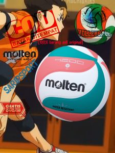100% asli BOLA VOLI ASLI ORGINAL M O L T E N V5M4200 size5 water resistant BOLA VOLLEY EMPUK ORGINAL